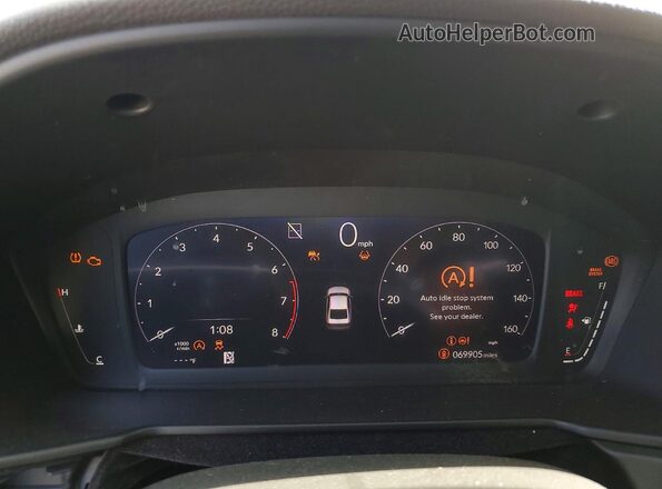 1HGCY1F35PA018688 2023 HONDA ACCORD Silver Vista del cuadro de instrumentos