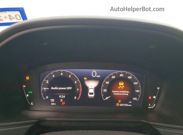 1HGCY1F35RA025367 2024 HONDA ACCORD White Instrument cluster view