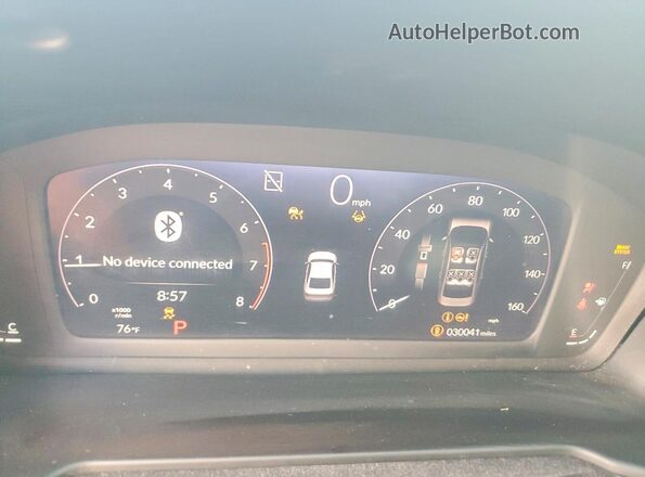 1HGCY1F36RA087618 2024 HONDA ACCORD Silver Instrument cluster view