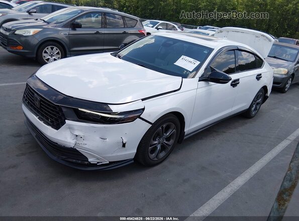 1HGCY1F37PA027862 2023 HONDA ACCORD White წინა მარცხენა ხედი სამი მეოთხედიდან