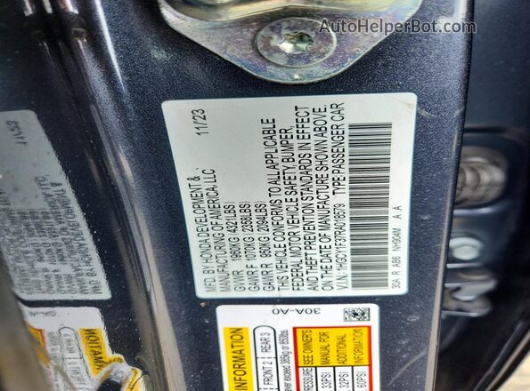 1HGCY1F37RA018579 2024 HONDA ACCORD Gray Engine compartment view
