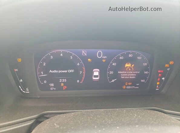 1HGCY1F37RA034295 2024 HONDA ACCORD Red ხელსაწყოთა პანელის ხედი