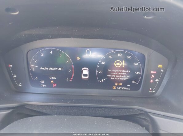 1HGCY1F3XPA041206 2023 HONDA ACCORD Gray Widok tylnych siedzeń