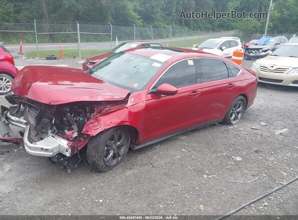 1HGCY1F3XRA049342 2024 HONDA ACCORD Burgundy Przód lewy