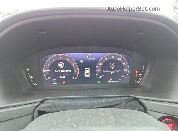 1HGCY1F3XRA086746 2024 HONDA ACCORD Silver Вид щитка приладів