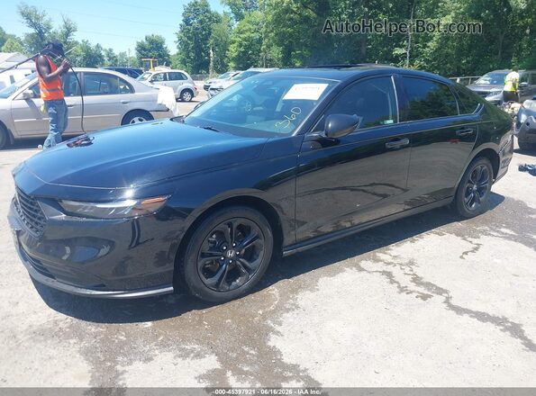 1HGCY1F40SA013786 2025 HONDA ACCORD Black Առջևի ձախ երեք քառորդ տեսարան