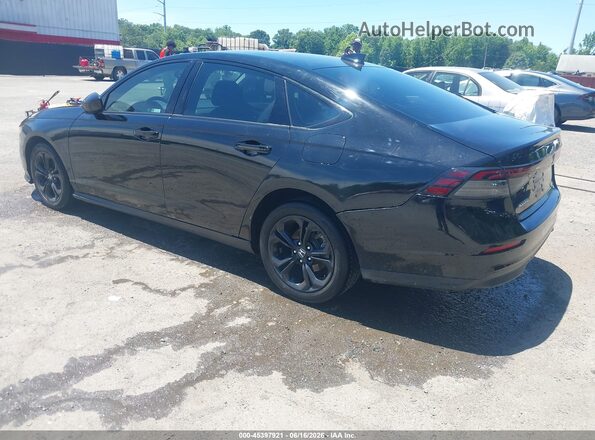 1HGCY1F40SA013786 2025 HONDA ACCORD Black Հետևի ձախ