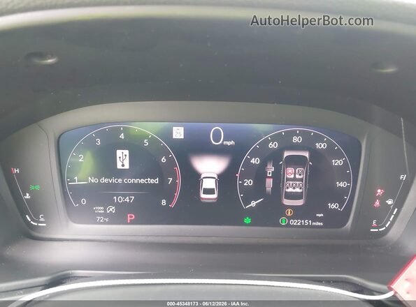 1HGCY1F41SA030130 2025 HONDA ACCORD Black Հետևի նստատեղերի տեսք