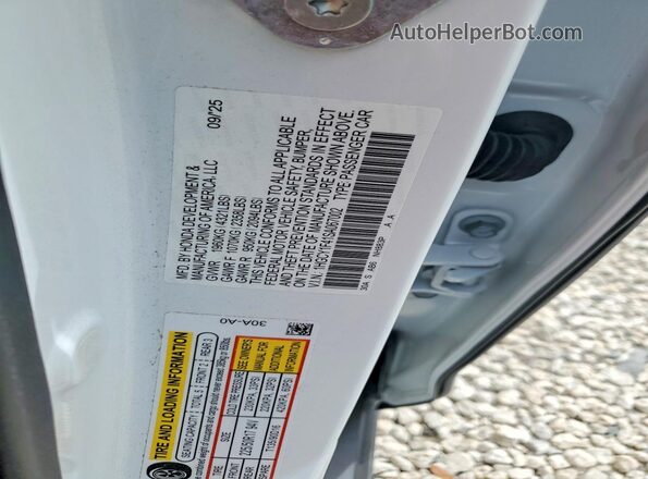 1HGCY1F41SA067002 2025 HONDA ACCORD White Engine compartment view