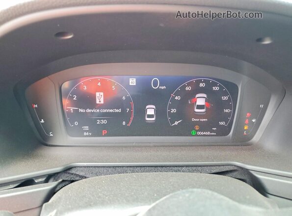 1HGCY1F41SA067002 2025 HONDA ACCORD White Instrument cluster view
