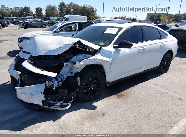 1HGCY1F42SA022926 2025 HONDA ACCORD White წინა მარცხენა ხედი სამი მეოთხედიდან