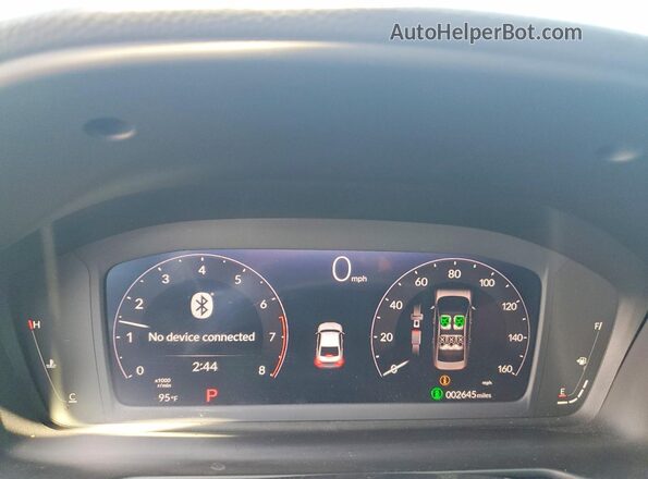 1HGCY1F42SA066828 2025 HONDA ACCORD Gray Вид щитка приладів
