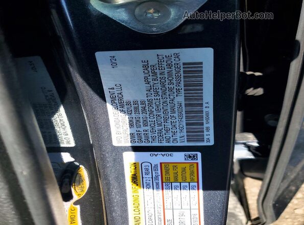 1HGCY1F43SA005441 2025 HONDA ACCORD Gray Շարժիչի բաժամունքի տեսք