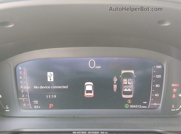 1HGCY1F43SA021980 2025 HONDA ACCORD Gray Widok tylnych siedzeń