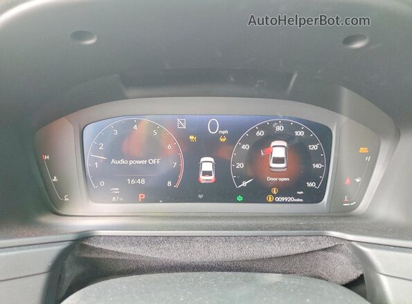 1HGCY1F45SA039705 2025 HONDA ACCORD White ხელსაწყოთა პანელის ხედი