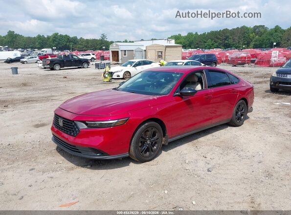 1HGCY1F46SA012562 2025 HONDA ACCORD Red Առջևի ձախ երեք քառորդ տեսարան