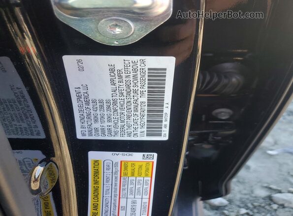1HGCY1F46TA011218 2026 HONDA ACCORD Black Widok komory silnika
