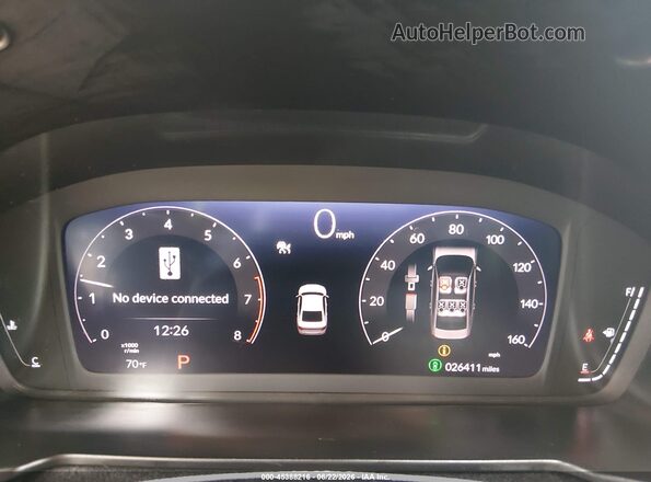 1HGCY1F48SA052819 2025 HONDA ACCORD Gray Widok tylnych siedzeń