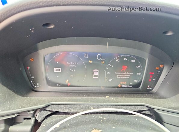 1HGCY1F4XSA021619 2025 HONDA ACCORD Silver Widok zestawu wskaźników
