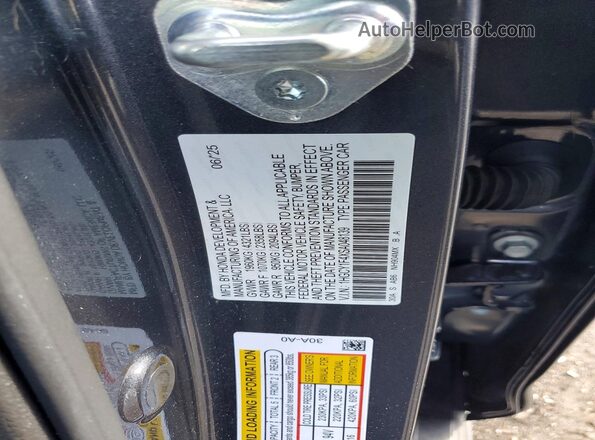 1HGCY1F4XSA048139 2025 HONDA ACCORD Gray Вид підкапотного простору