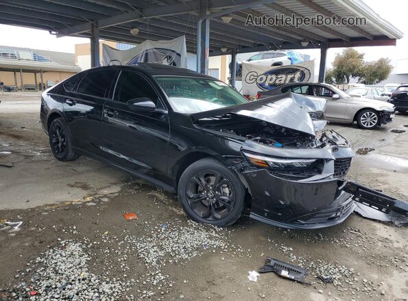 1HGCY1F4XSA063806 2025 HONDA ACCORD Black Przód prawy
