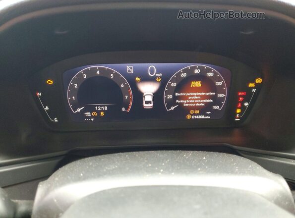 1HGCY1F4XSA063806 2025 HONDA ACCORD Black Widok zestawu wskaźników