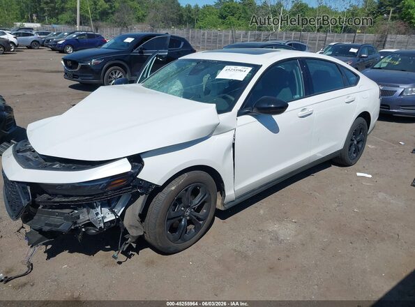 1HGCY1F4XSA072943 2025 HONDA ACCORD Белый Передняя левая четверть