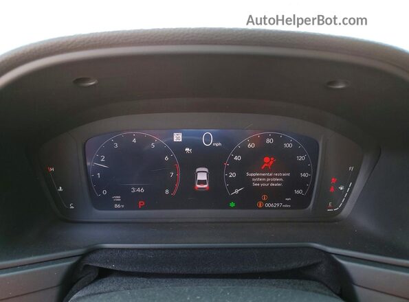 1HGCY1F4XSA074787 2025 HONDA ACCORD Красный Вид щитка приборов