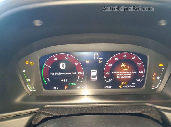 1HGCY2F50PA009565 2023 HONDA ACCORD Black Vista del cuadro de instrumentos