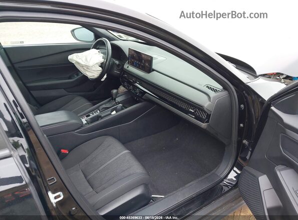 1HGCY2F50PA047264 2023 HONDA ACCORD Black Вид салону спереду