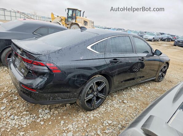 1HGCY2F50RA011349 2024 HONDA ACCORD Черный Задняя правая четверть