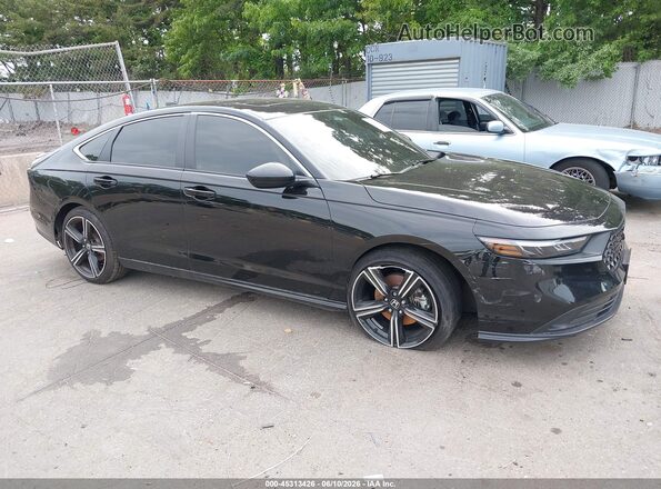 1HGCY2F51PA067295 2023 HONDA ACCORD Black წინა ხედი