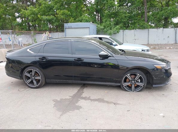1HGCY2F51PA067295 2023 HONDA ACCORD Black უკანა სალონის ხედი
