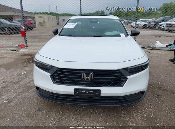 1HGCY2F51SA048321 2025 HONDA ACCORD HYBRID White Սարքավորումների վահանակի տեսք