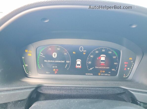 1HGCY2F51SA068892 2025 HONDA ACCORD Black Widok zestawu wskaźników