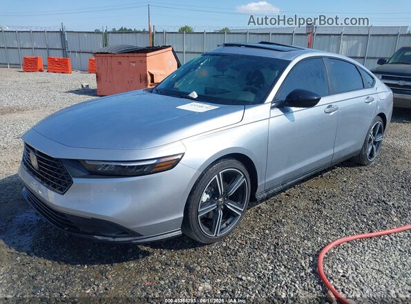 1HGCY2F51TA029592 2026 HONDA ACCORD Silver წინა მარცხენა ხედი სამი მეოთხედიდან