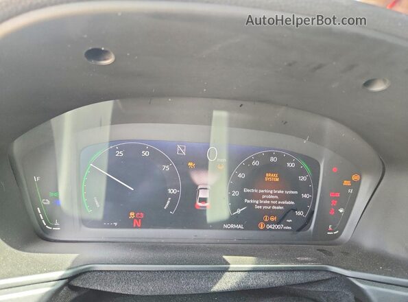 1HGCY2F52SA045962 2025 HONDA ACCORD White Widok zestawu wskaźników