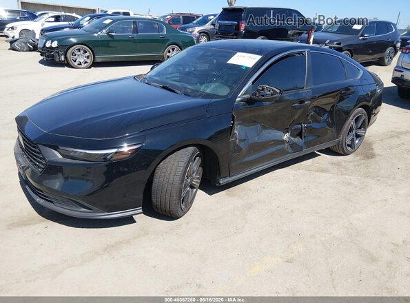 1HGCY2F53PA067315 2023 HONDA ACCORD Black Vista tres cuartos delantera izquierda