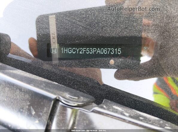 1HGCY2F53PA067315 2023 HONDA ACCORD Black Vista del compartimento del motor