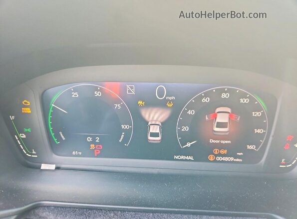 1HGCY2F53SA094667 2025 HONDA ACCORD Silver Вид щитка приладів