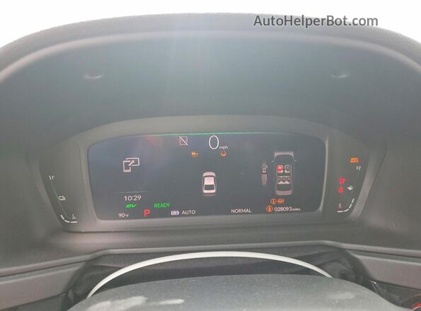 1HGCY2F54PA043203 2023 HONDA ACCORD Black Вид щитка приладів