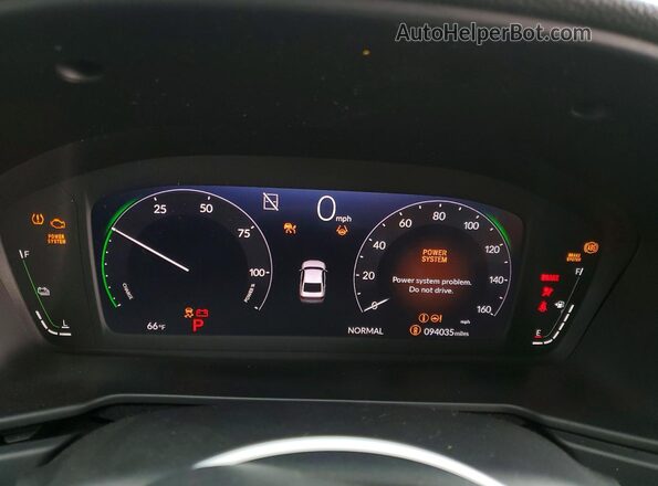 1HGCY2F54SA041265 2025 HONDA ACCORD Gray Вид щитка приладів