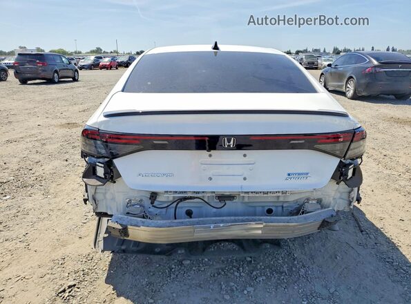 1HGCY2F55PA005270 2023 HONDA ACCORD White Вид ззаду