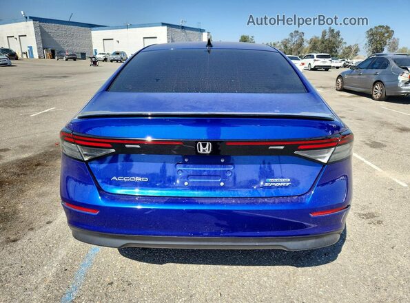 1HGCY2F55PA052184 2023 HONDA ACCORD Blue Rear view