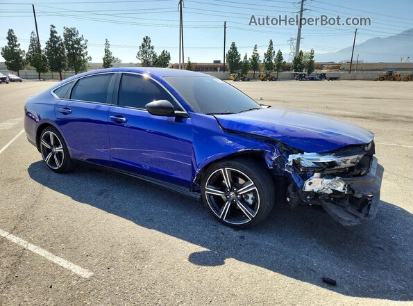 1HGCY2F55PA052184 2023 HONDA ACCORD Blue Front right