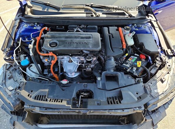 1HGCY2F55PA052184 2023 HONDA ACCORD Blue Rear interior view