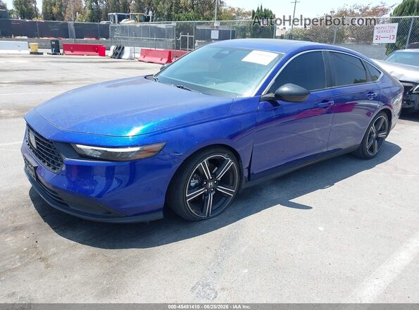 1HGCY2F55RA073149 2024 HONDA ACCORD Синий Передняя левая четверть