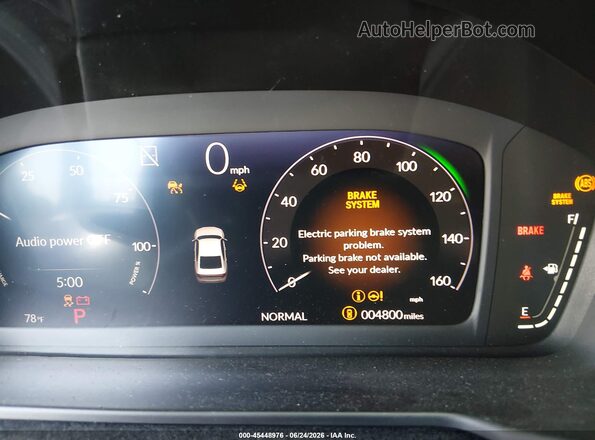 1HGCY2F55SA092824 2025 HONDA ACCORD White Հետևի նստատեղերի տեսք