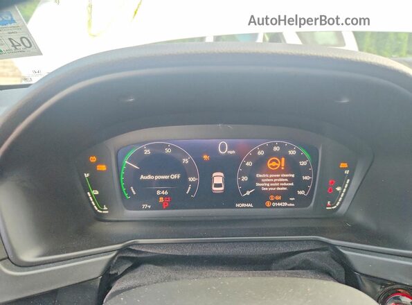 1HGCY2F56PA022773 2023 HONDA ACCORD White Instrument cluster view