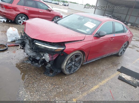 1HGCY2F56PA035183 2023 HONDA ACCORD Red Przód lewy